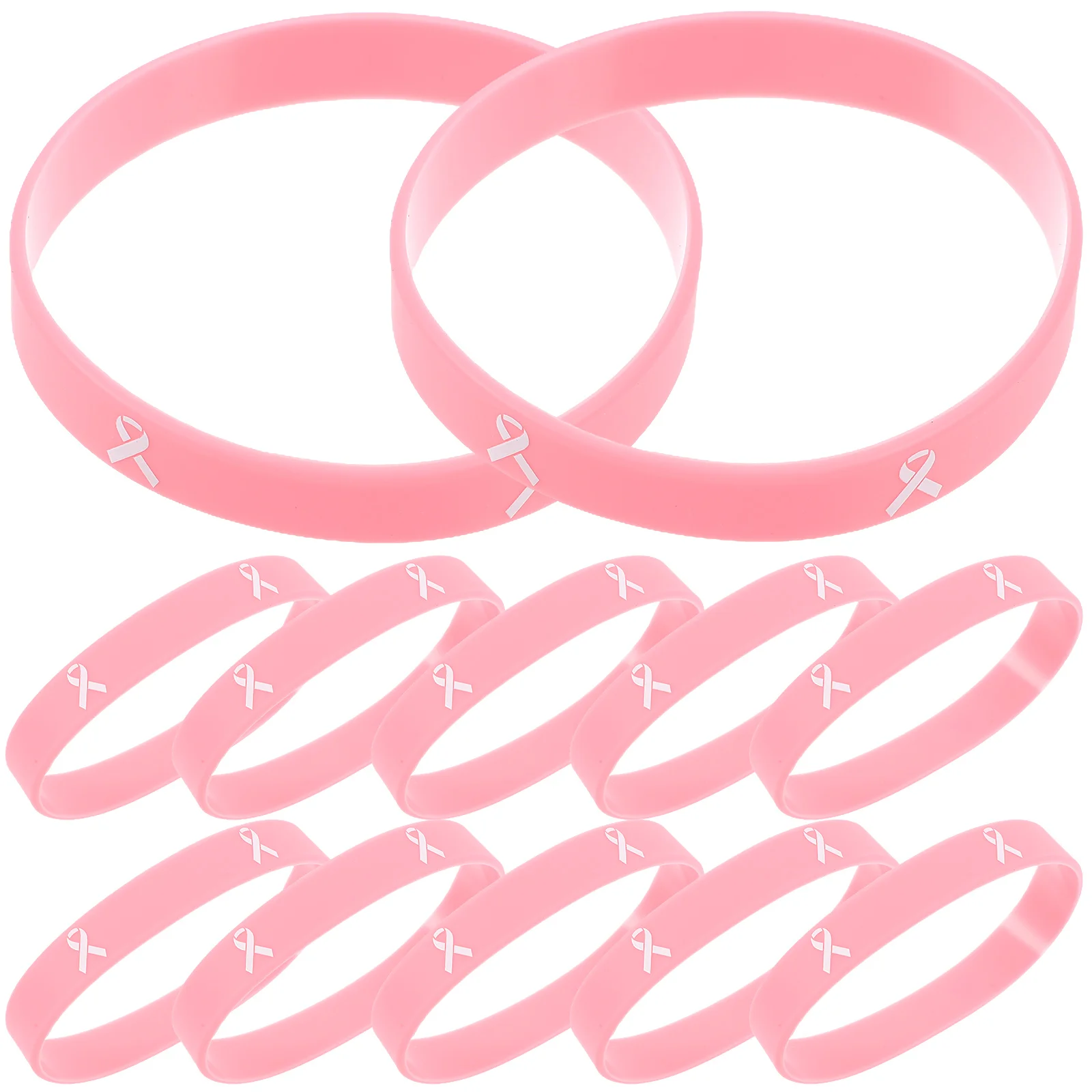 

20 Pcs Breast Bracelet Hand Wristbands Silicone Custom Wristlet Strap Bracelets Courage Awareness