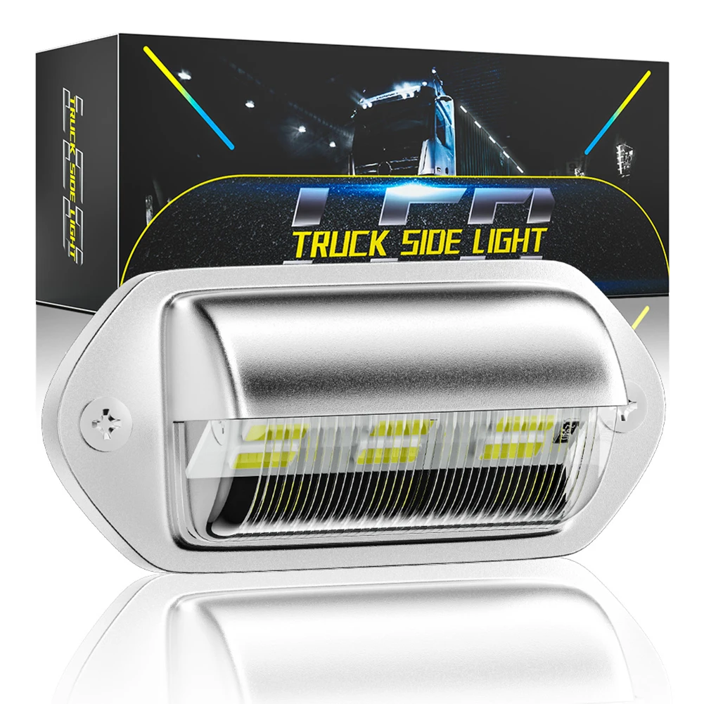 

Водонепроницаемый номерной знак для грузовика, задний фонарь для внедорожника, грузовика, прицепа, фургона, 2 шт., 6 лампочек