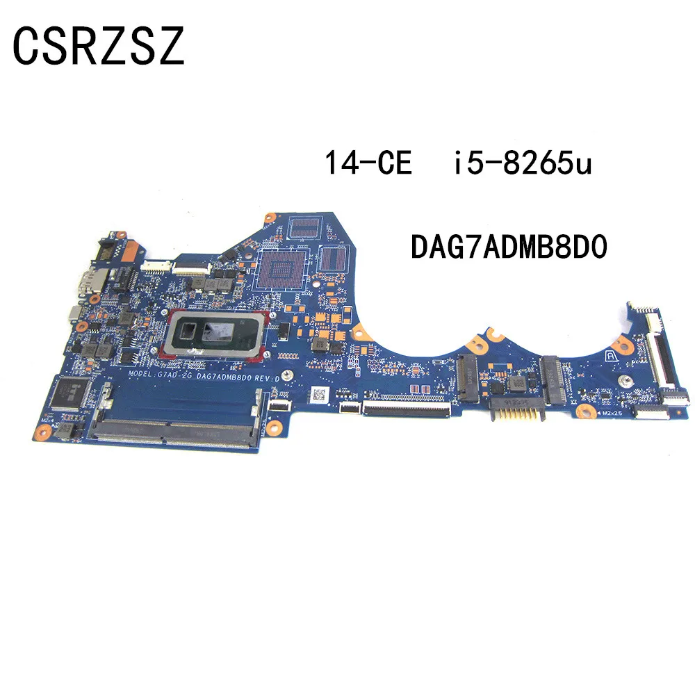 Материнская плата для ноутбука HP 14-CE с процессором i5-8265u DAG7ADMB8D0 100% протестировано