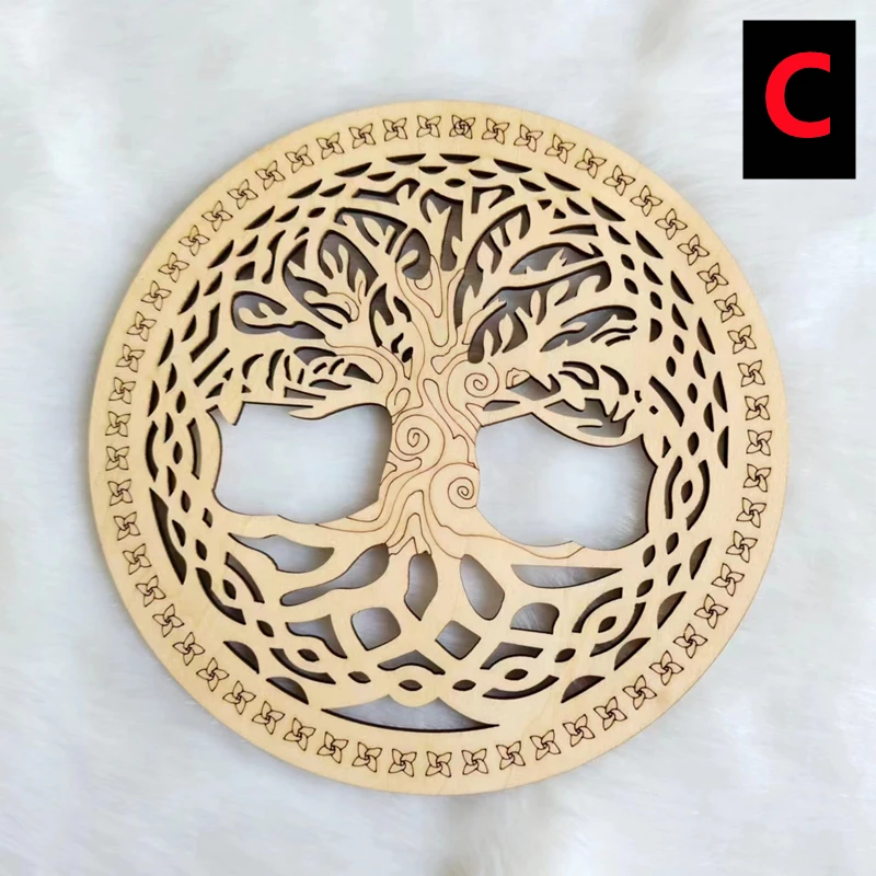 

Деревянный настенный знак «Цветок жизни»