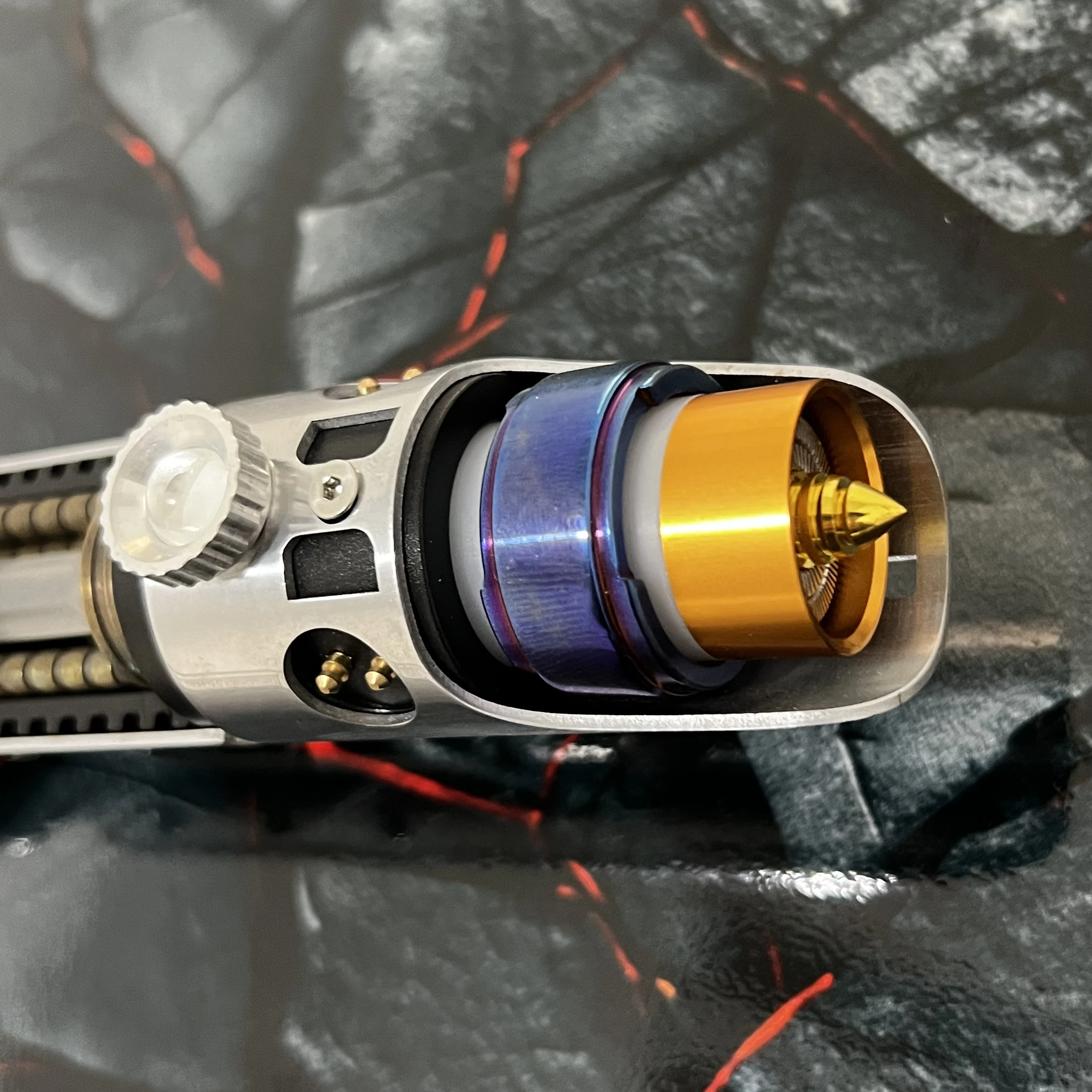 Фото Световой меч Star Killer NeoPixel Proffie v 2,2, чувствительный и гладкий поворотный металлический тяжелый дуэль, RGB пиксельная игрушка, аниме, ролевая игра №5