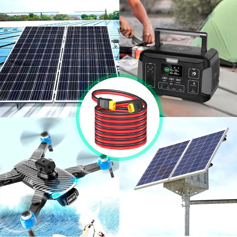 Кабель XT60 (гнездо-штекер) 6м20 футов, 12AWG14AWG для EcoFlow River Delta, ALLPOWERS, Anker, Bluetti, Oukite и других устройств. Портативная электростанция (art.: 3920db192efc6) - 3920db192efc6