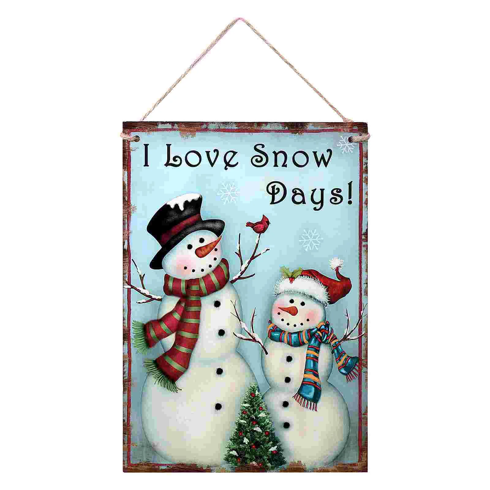 

snowman christmas decor wooden door rustic- snowman para snowman navideños wreath adornos- 1 Pc Hanging Plaque Decorative
