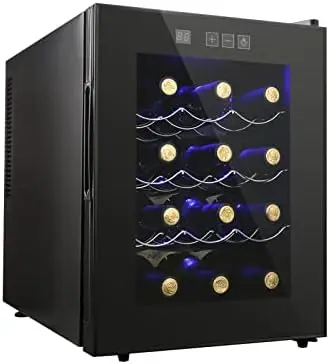 

Холодильник для бутылок вина, компактный мини-холодильник для вина с цифровым контролем температуры, бесшумный Термоэлектрический охладитель