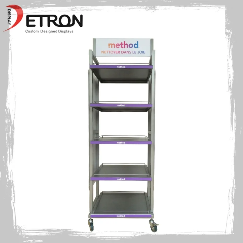 

Металлический выставочный Стеллаж с 4 полками на заказ, напольная стойка, стеллаж для магазина одежды, выставочный зал, дизайнерские полки, стеллаж для обуви