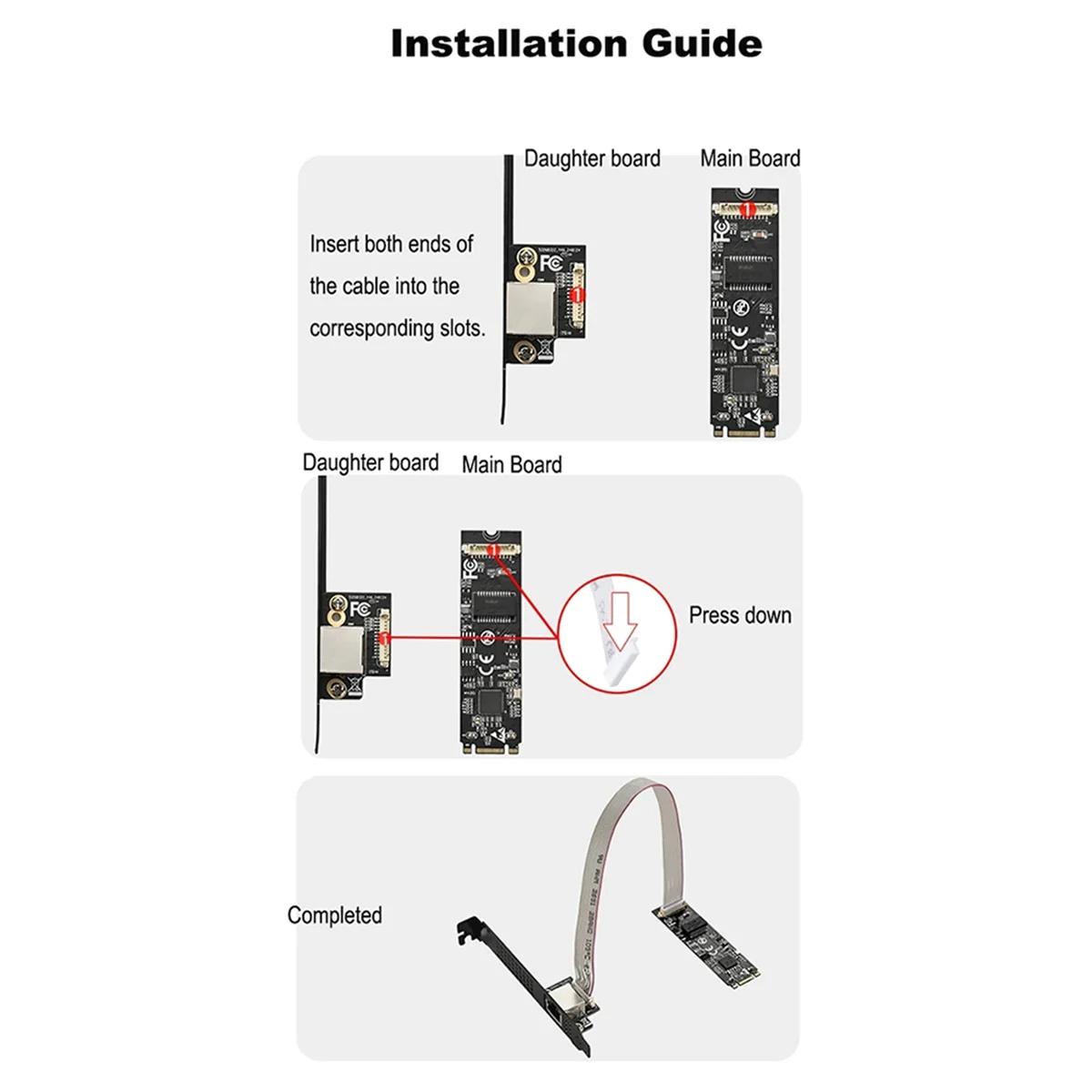 Сетевая карта M.2 до 5G Realtek RTL8126 Чип PXE Diskless Boot для киберспорта Проводная