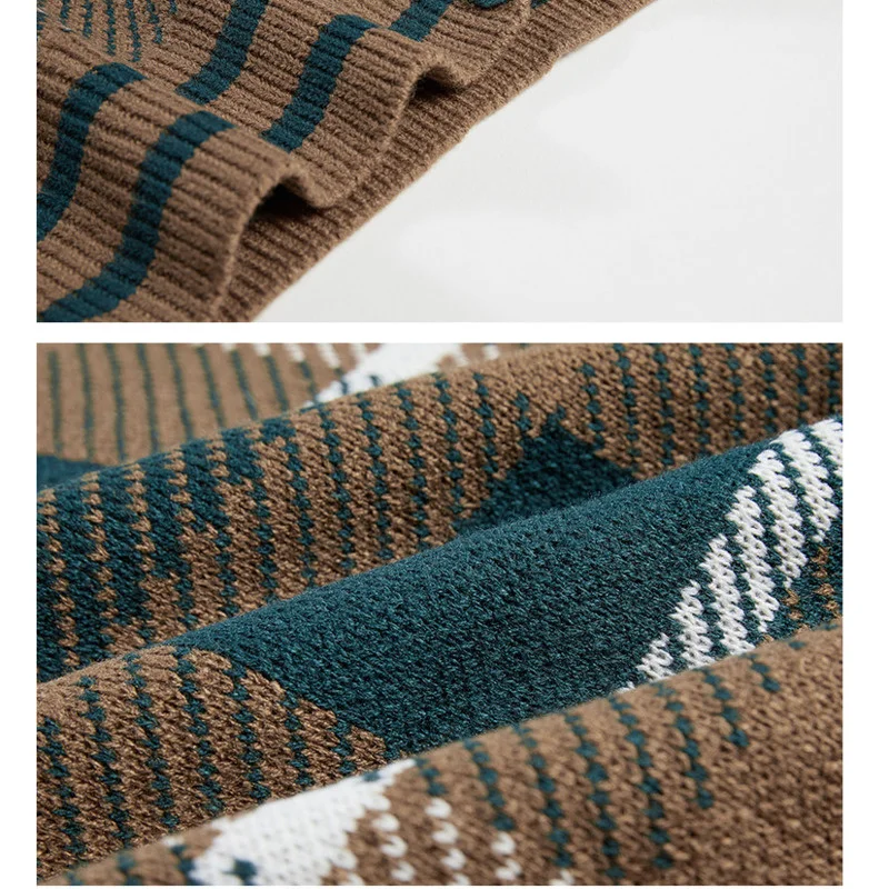 Клетчатый мужской кардиган с узором пальто новинка весны однобортный