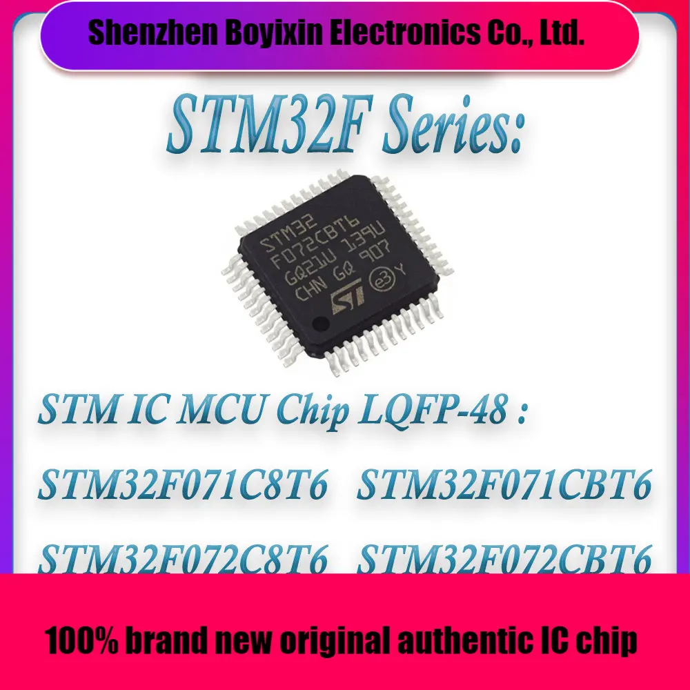 

STM32F071C8T6 STM32F071CBT6 STM32F072C8T6 STM32F072CBT6 STM32F071 STM32F072 STM32F STM32 STM IC MCU Chip LQFP-48