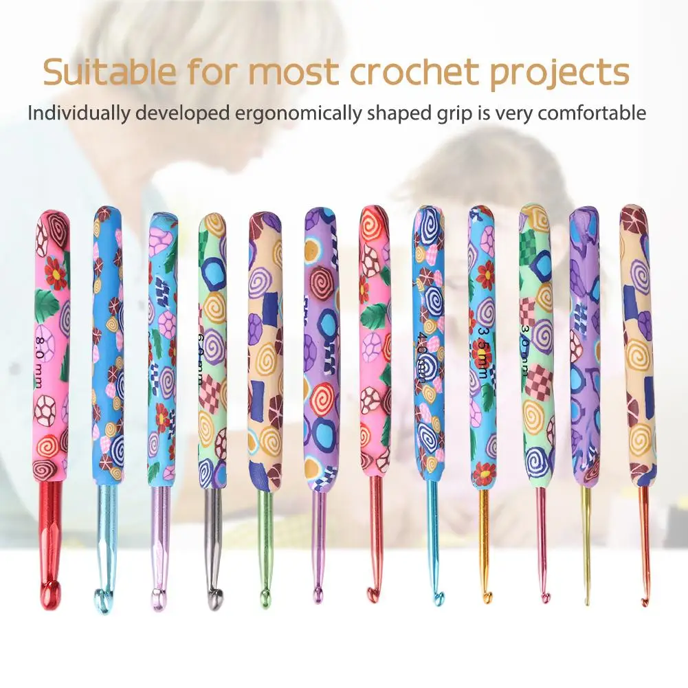 9 шт./набор вязальные крючки для свитера 0 5-2 5 мм