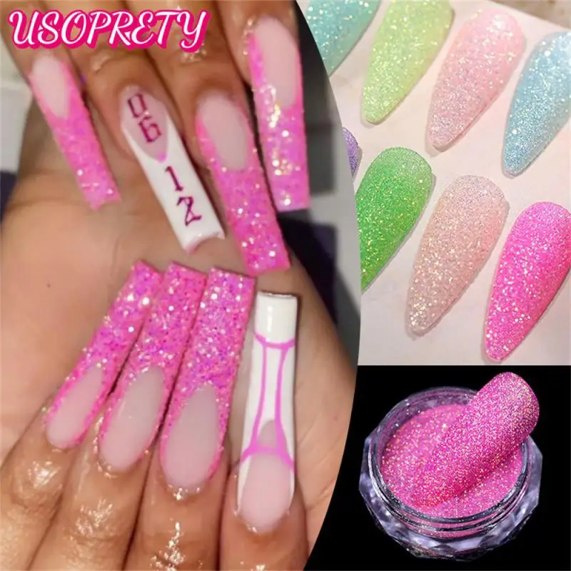 

Nine Bright Colors Of Crushed Diamond Powder Phosphor Sparkling Powder There Are 8 Different Popular Styles Available Nail Art