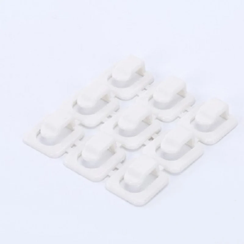 

18 Pcs Fixing Clip Desktop Wall Wire Fixing Self-adhesive Wire Clip Steel Wire Mesh Wire Finishing Clip Wire Management Device