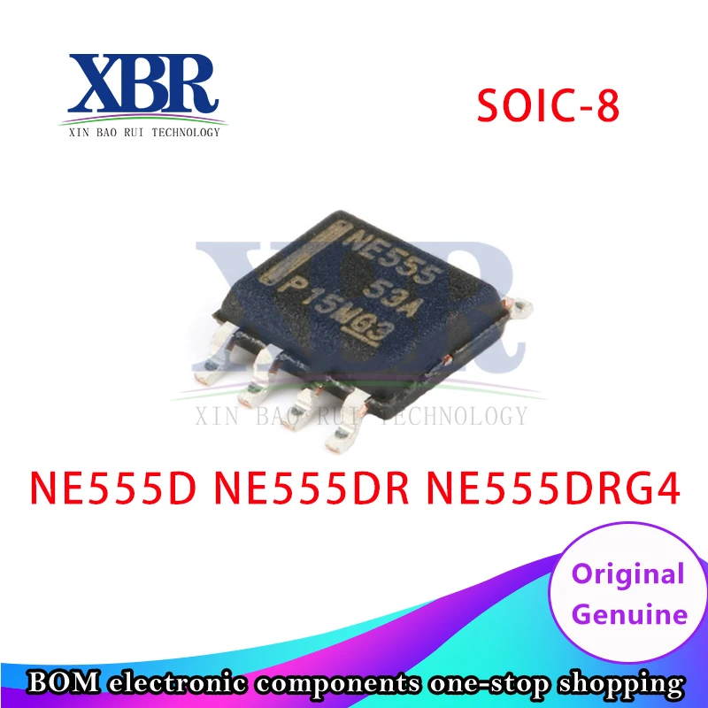 

50PCS NE555D NE555DR NE555DRG4 SOIC-8 Chip IC New Original Oscillators & Resonators