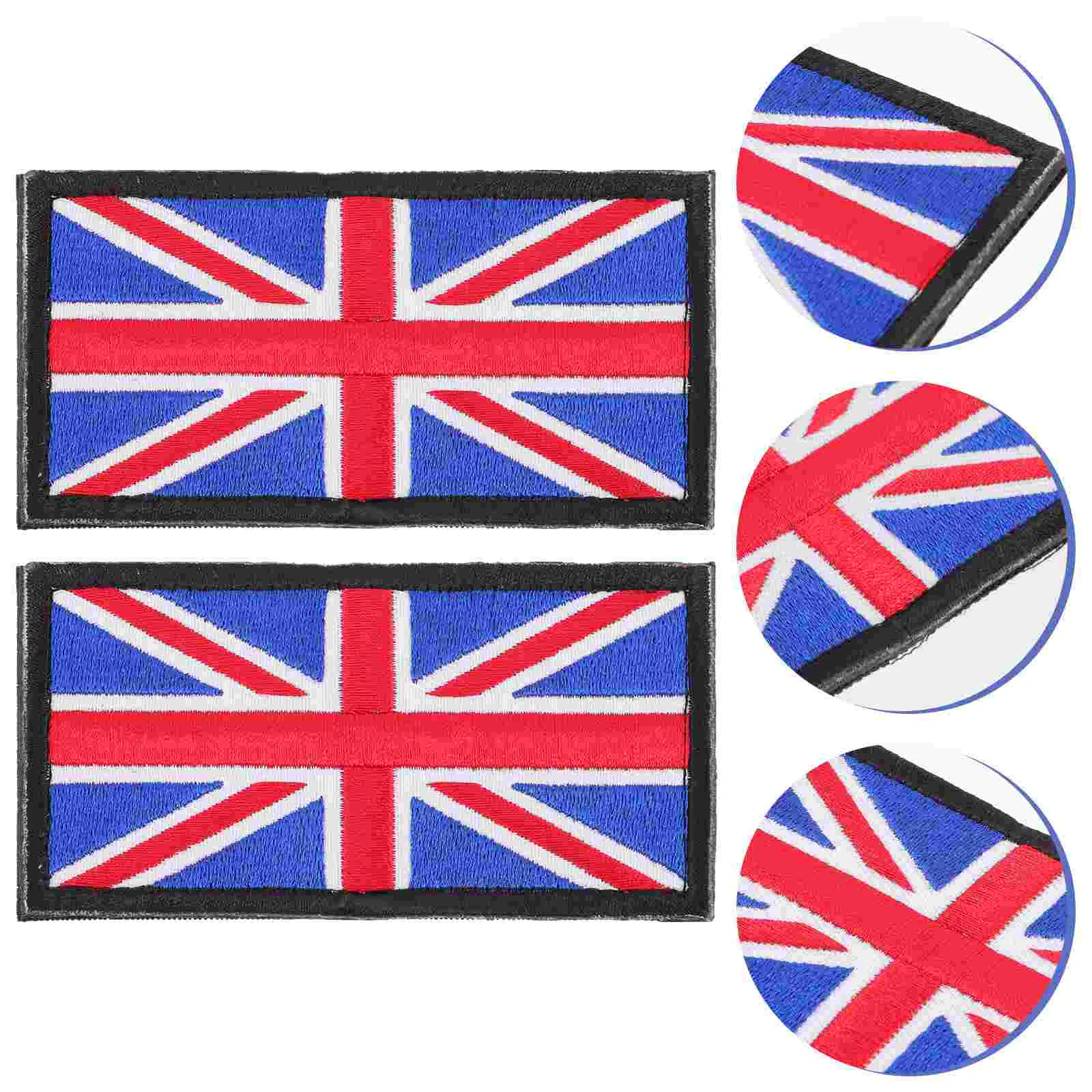 

Patch Flag Nationalappliques Iron Clothes British Hat Clothing Applique Ironing Diy