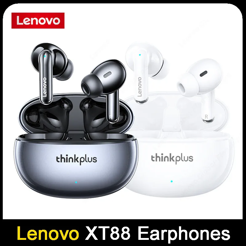 

Original Lenovo XT88 Wireless Bluetooth 5.3 Earphones TWS Sports Headphones Waterproof Wireless In-Ear Dual Mics Earbud Headsets