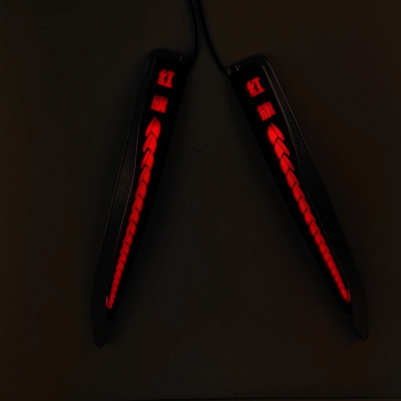 Для 23 года Hongqi H5 /OSADO красный флаг светильник-излучают дверную лампу