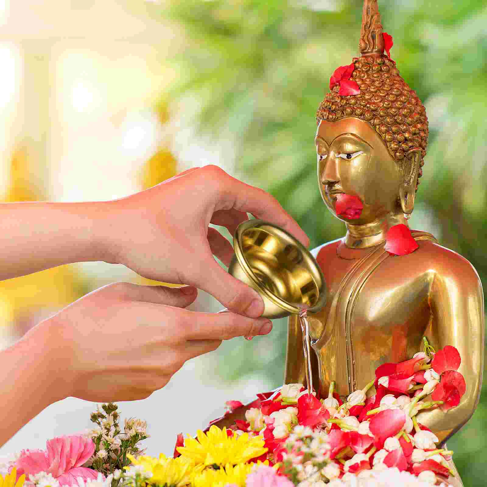 7 шт. чашка для питья аксессуары храм чашки маленькая миска медные контейнеры