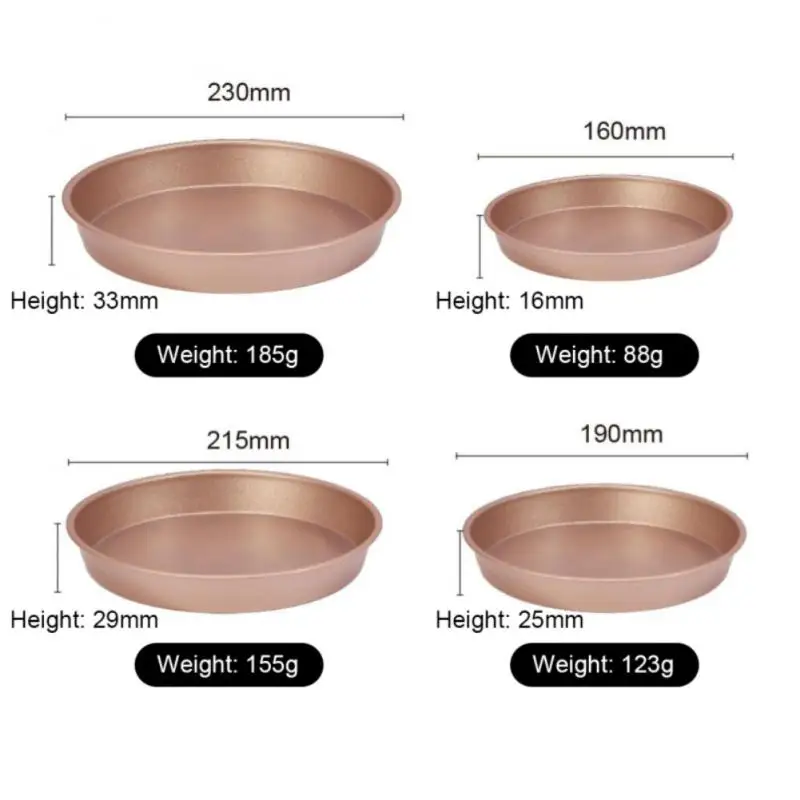 

6/8/9/7inch Metal Pizza Baking Tray Pizza Tray Round Baking Tray Suitable For Home Kitchen Pastry Oven Baking Tools Dinner Plate