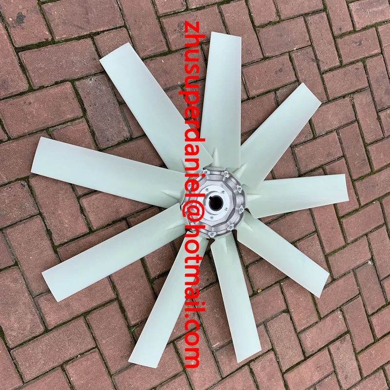 OEM 39911649 white 9 blades cooling fan air compressor axial without motor | Pneumatic Parts
