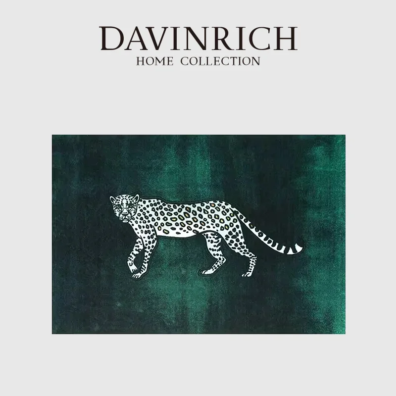 

Изумрудный зеленый прогулочный коврик DAVINRICH, роскошный блестящий нейлоновый текстурированный коврик, напольный коврик для виллы, отеля, офиса