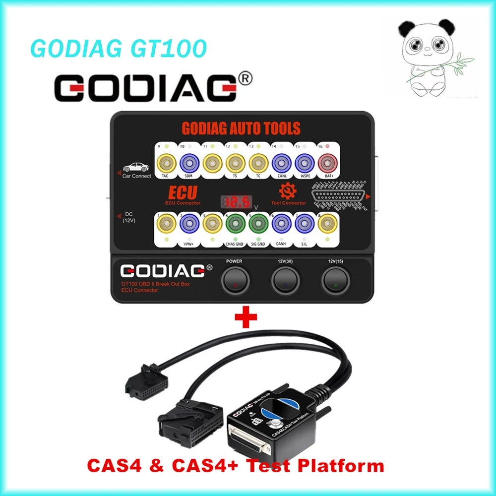 2023 GODIAG GT100 автомобильный инструмент OBDII разъем блока управления ECU и GODIAG для женской платформы 4 и CAS4 +