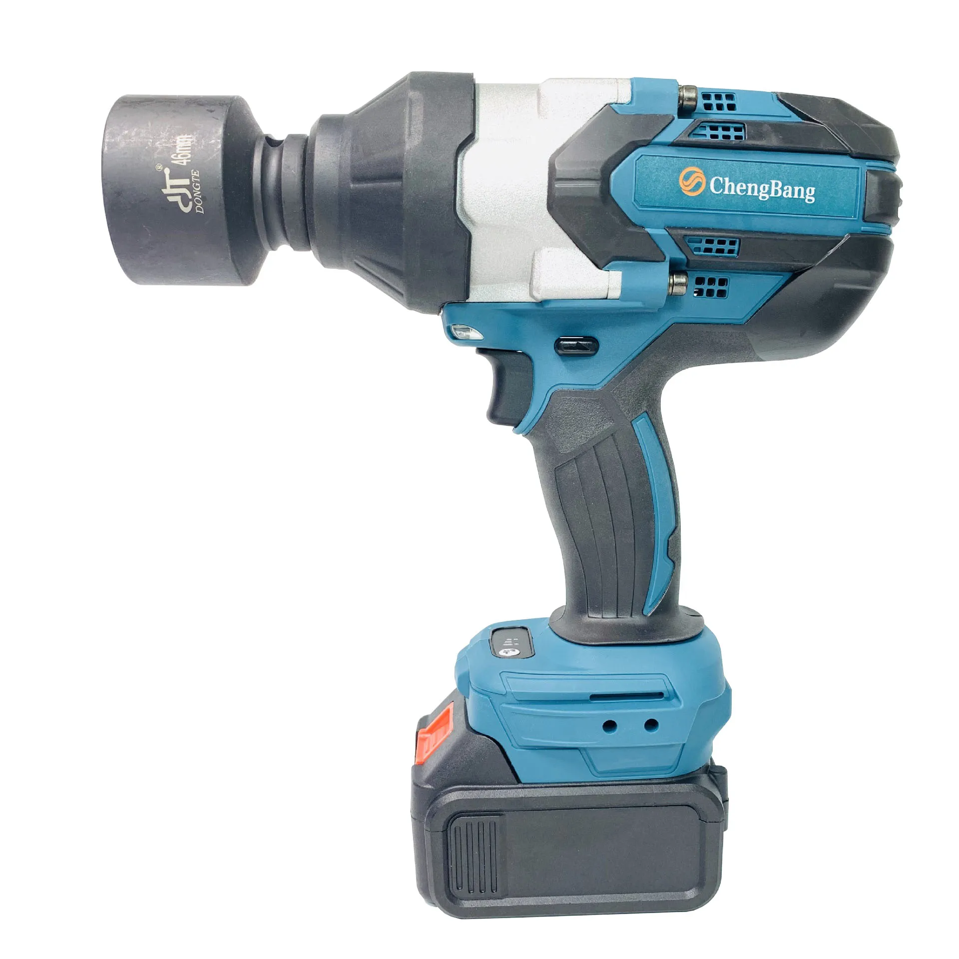 

2000N.m Industrial Rechargeable Lithium High Torque Brushless Electric Impact Wrench 3/4" High Power Heavy Duty Cordless Wrench
