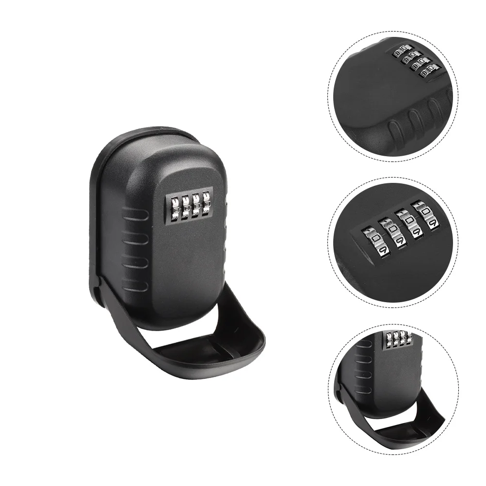 

1pc Wall Mounted Safe Wall Mounted Aluminum Alloy 4 Digit Password Key Safe Box