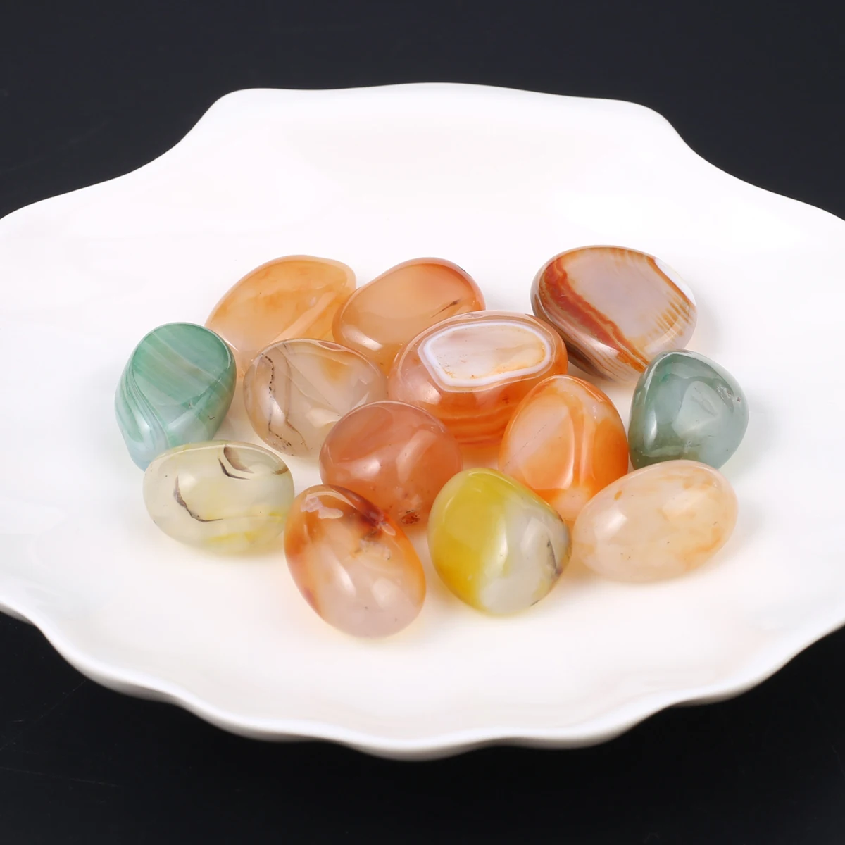 

Бусины из натурального камня разных цветов, незакрепленные бусины из натурального агата для изготовления ювелирных изделий «сделай сам», аксессуары для ожерелья 20-30 мм