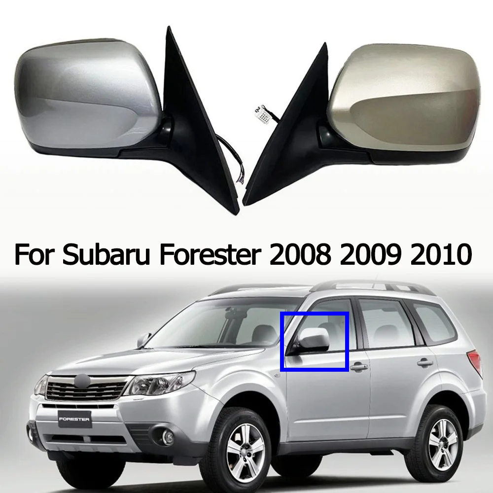 

For Subaru Forester 2008 2009 2010 Car 5/7Wires Rearview Mirror Assembly Side Mirror Electric Folding Lens Adjustment Heating