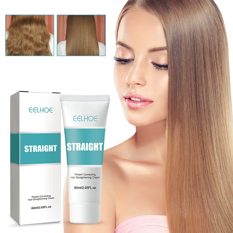 Protein Correcting Hair Straightening Cream Soft Bright Smooth Reducing Hair Rashness Bifurcation Progressiva Para Alisamento