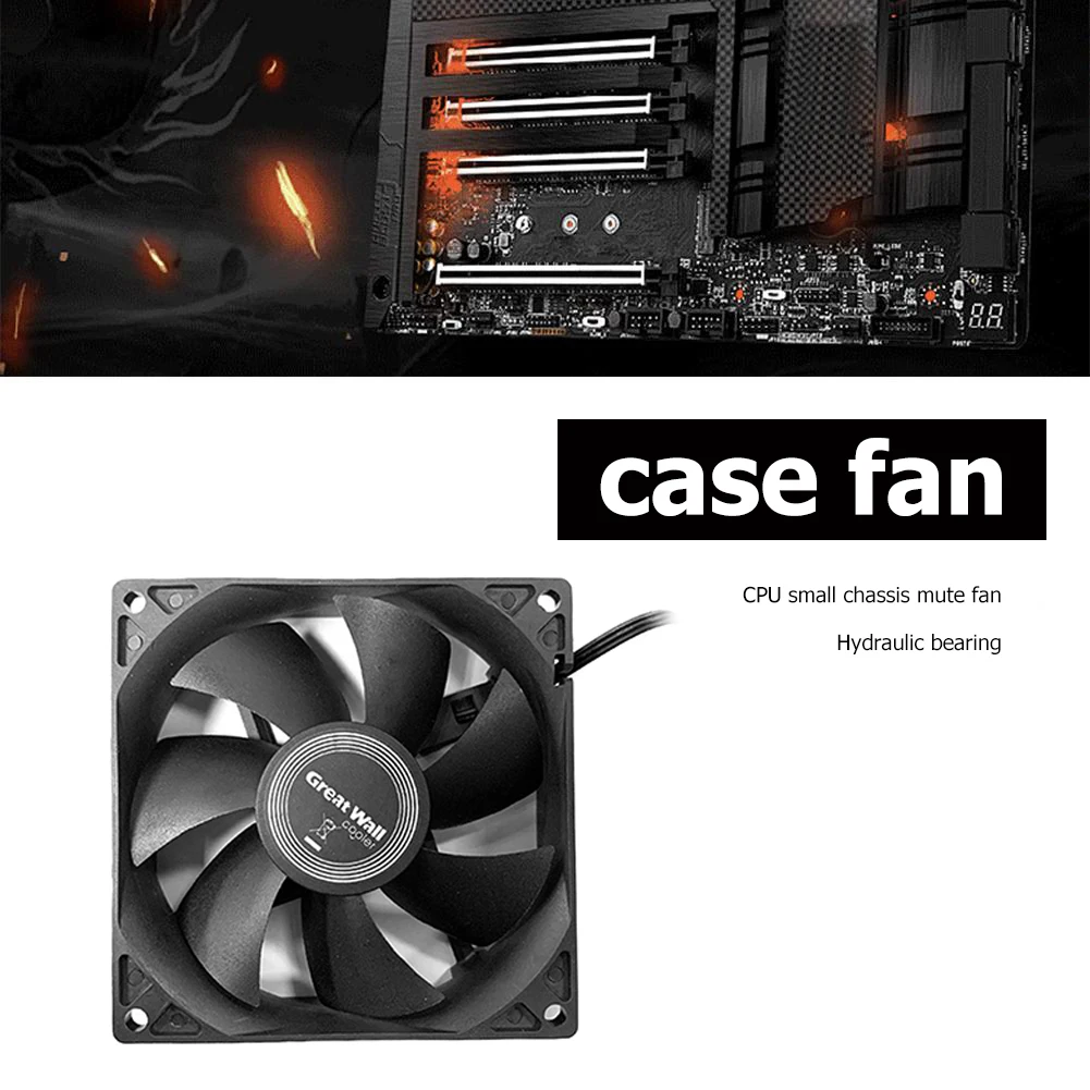 Тихий вентилятор для корпуса компьютера 6 см/7 см/8 см/9 см кулер процессора AMD с