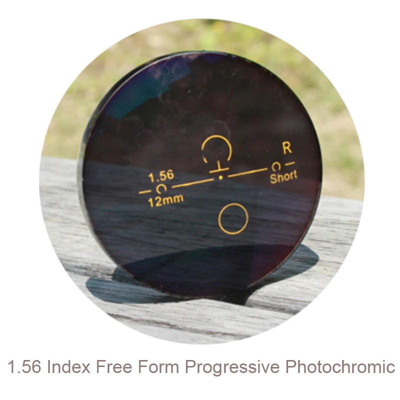 Photogray Free Form Backside Multi Focal Progressive Photochromic Transitions Lens 1.56 1.61 1.67 Myopia Presbyopia Glasses