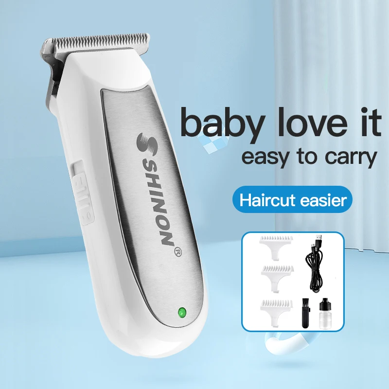 

Automatic Gather Hair Trimmer Baby Adult Mute Waterproof Kids Hair Clipper Sleep Haircut Home-Use No Oil