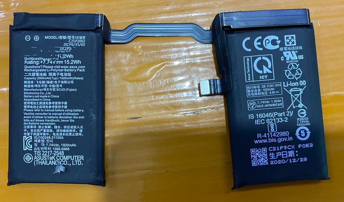 

For ASUS/Asus ZenFone 8 Flip Brand New Mobile Phone Battery C21p2002 4000mah