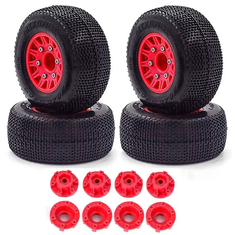 

4Pcs 110Mm 1/8 1/10 Short Course Truck Tire Tyre Wheel With 12/14/17Mm Hex For Traxxas Slash Arrma SENTON VKAR RC Car