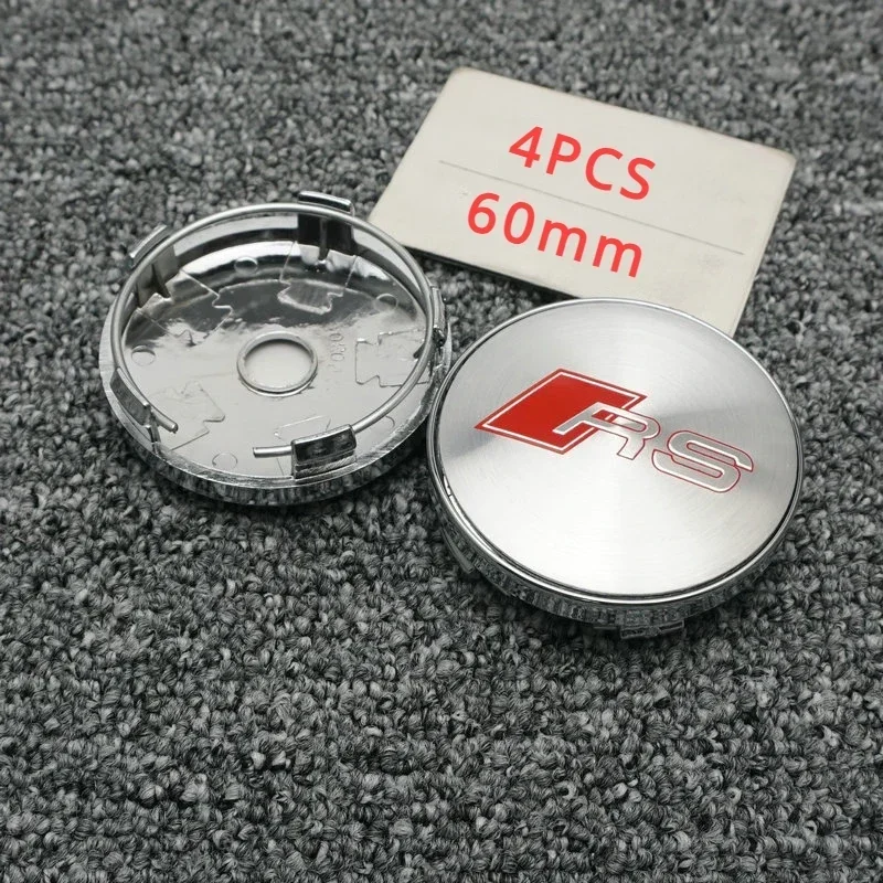 4 шт. 60 мм модифицированная крышка ступицы колеса центральный логотип для Audi A1 A2 A3