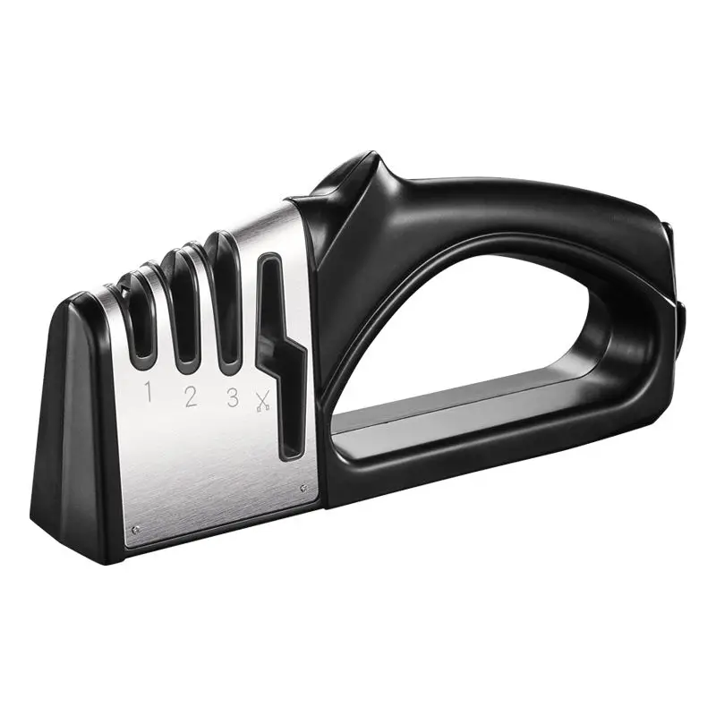 

Knife Sharpener 4 In 1 Diamond Layer Sharpener Artifact Kitchen Scissors Sharpening Stone Stainless Steel Blade Kitchen Tools