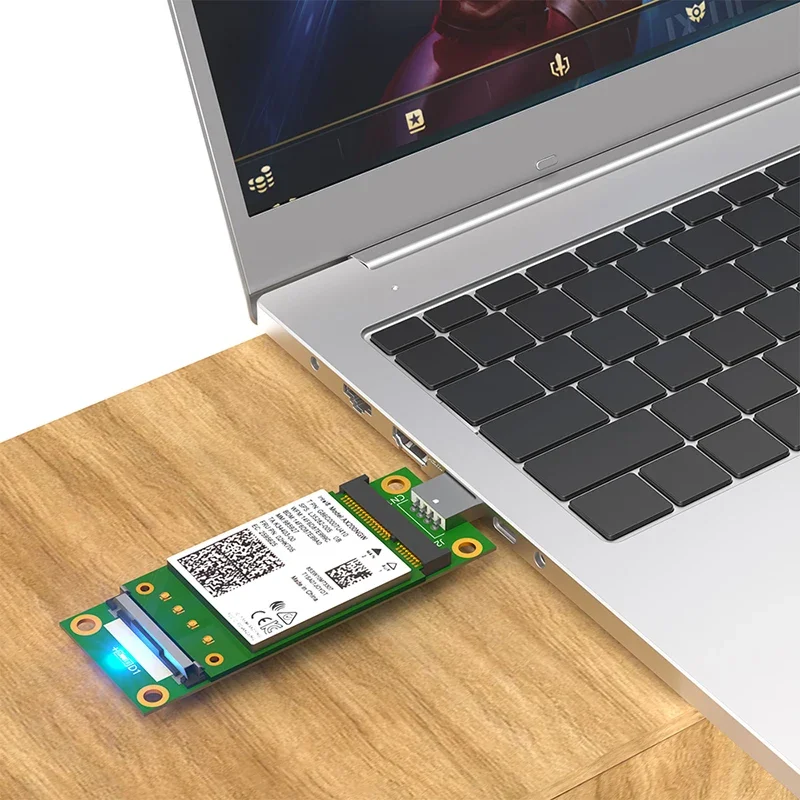 Сетевой адаптер Mini PCIE на USB 2.0, преобразователь, переходная карта с SIM-слотом, поддержка модуля Mini PCI Express 3G4G для настольного ноутбука (art.: 3920ce336d013) - 3920ce336d013