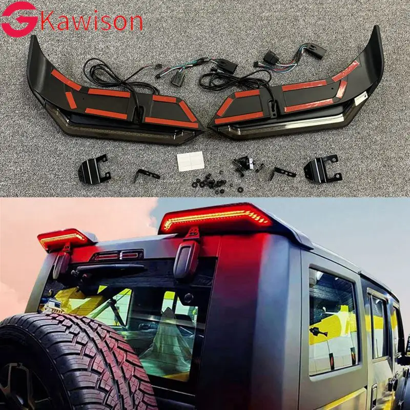

LED Rear Trunk Spoiler Tail Light for Jeep Wrangler JK 2007-2018 Reversing Driving Brake Lamp with Turn Signal