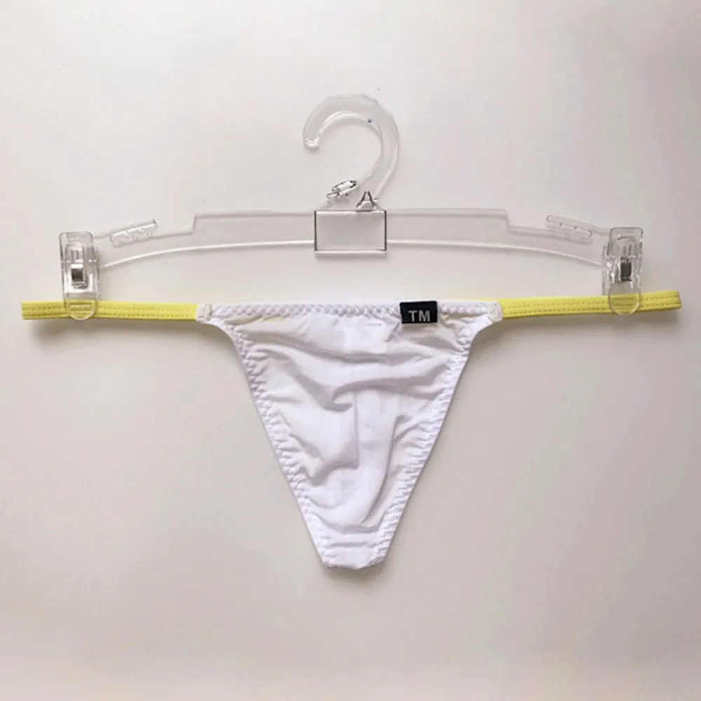 

Hot Sale Men Sexy Lace Transparent Personal Briefs Bikini Low Rise Briefs Thong G-String T-Back IceSilk Gay Slip Homme Srting