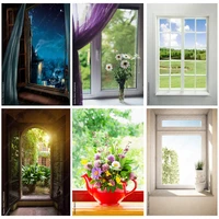 natural scenery outside the window photography backgrounds props flower tree landscape portrait photo backdrops 2236 ch 06