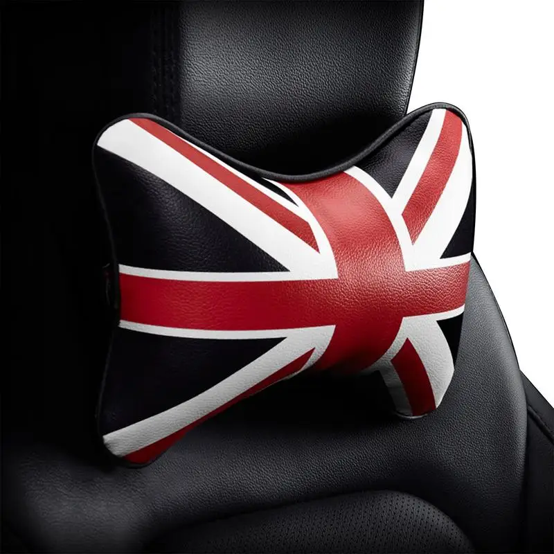 

Queen's Jubilee Headrest Cushion UK Flag Car Seats Headrest Cushion Queen's Jubilee Party Decorations For Auto Travel Camping