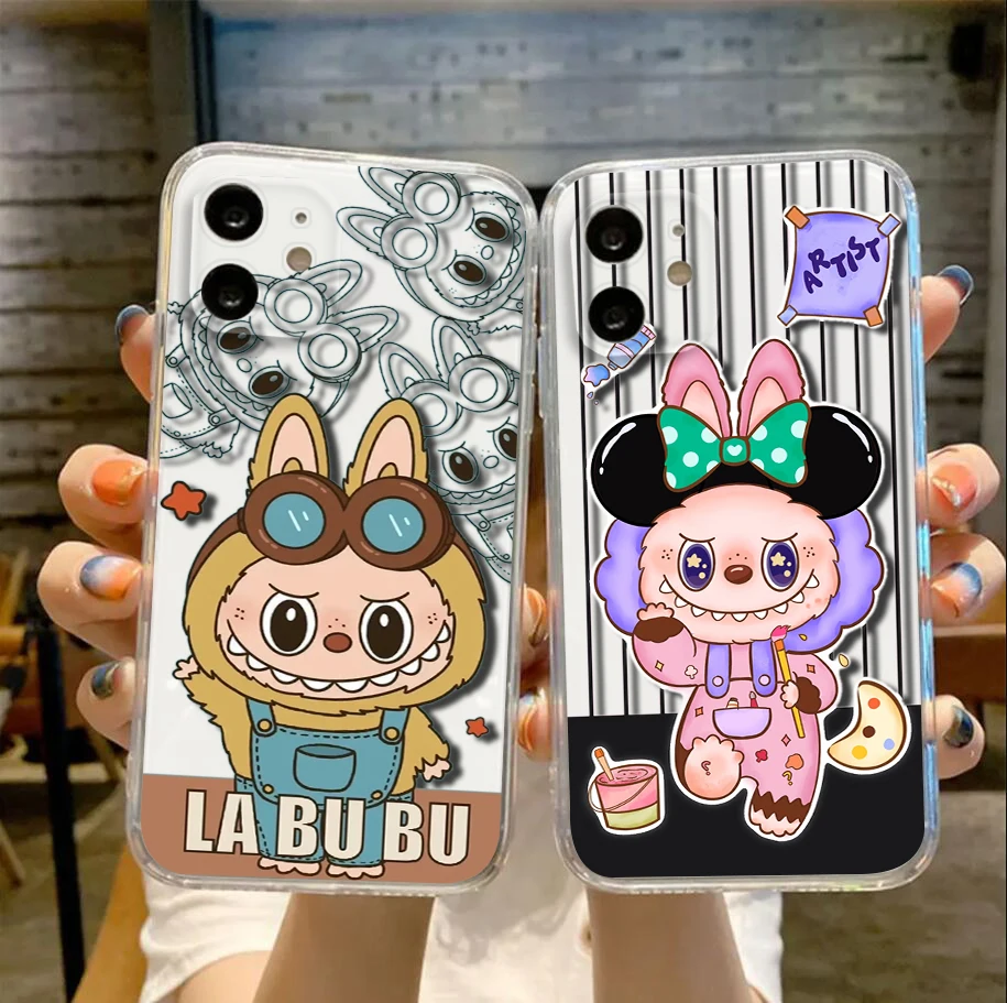 Мягкий чехол с рисунком labubu для LG K71 K8 Plus K9 Lite Q510 K92 Q92 Stylo 6 7 V40 V50 V60 Velvet G9 X4 Q61 Q60