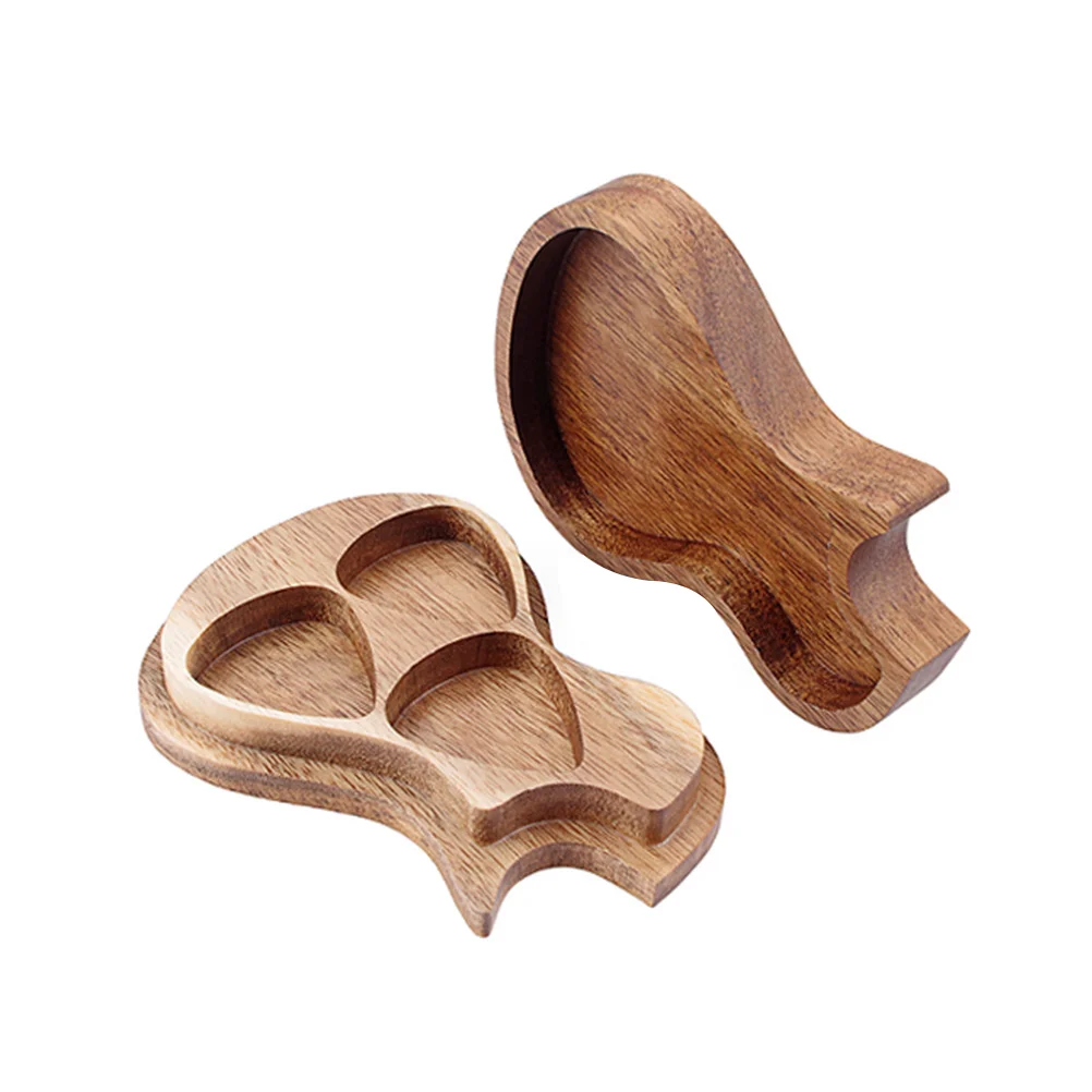 

Guitar Pick Box Holder Case Wooden Picks Organizer Storage Bass Plectrum Container Ukulelemandolin Acoustic Electric Gift