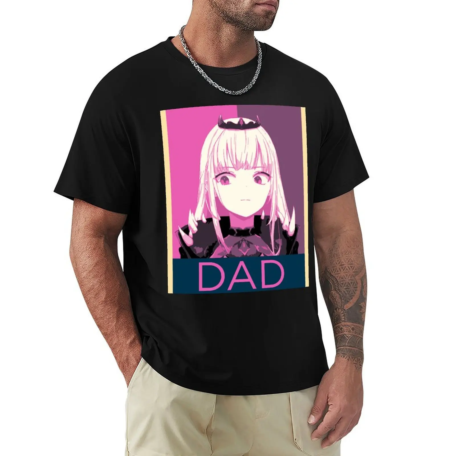 Фото Футболка Hololive EN Calliope Mori Dad с принтом, дышащая спортивная футболка для мужчин №1