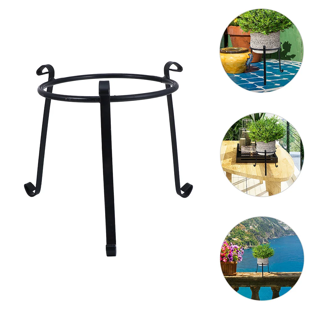 

L Indoor Flower Pots Floor Stands Stand Pot Flower Iron Holder Indoor Shelf Flowerpot Metal Pots Floor Rack Ring Display