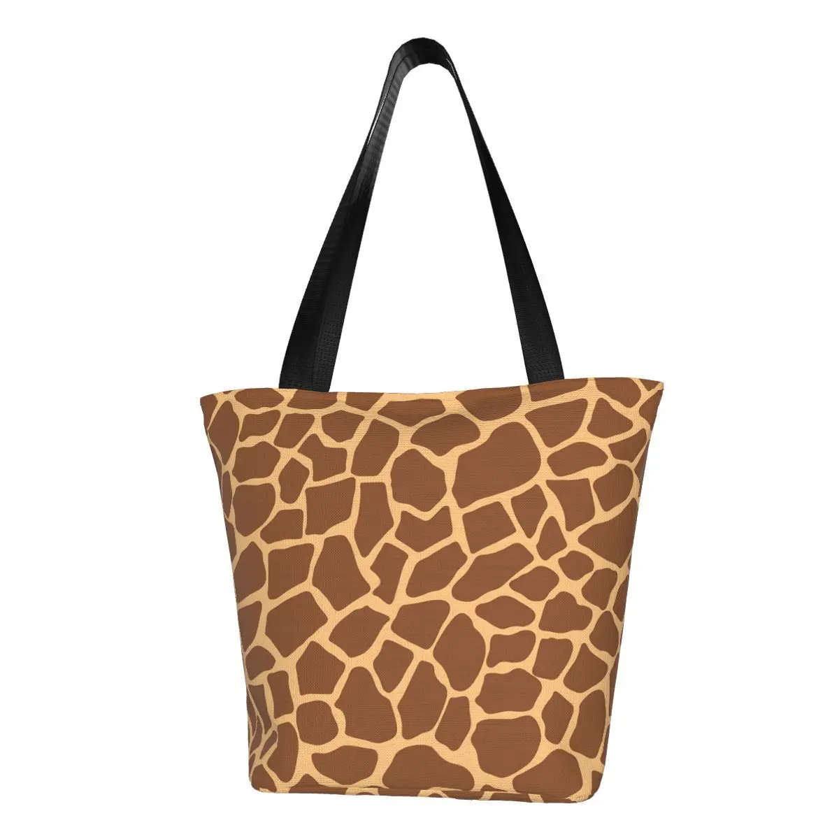 

Сумка для покупок с изображением жирафа, сумки для покупок с коричневыми пятнами, Женская рабочая сумка-тоут из полиэстера, новые дизайнерские сумки
