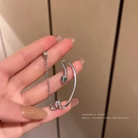 personality shiny rhinestone snake stud earrings for women twisted animal long tassel one piece earring statement jewelry 2022