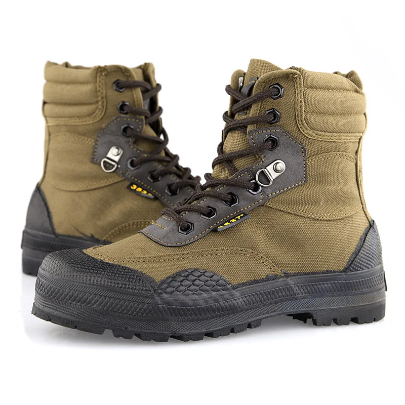 

Construction Site Shoes Mountain Military Boots Outdoor Hiking Climbing Camp High Waist Training Assault Camouflage Ankle Botas
