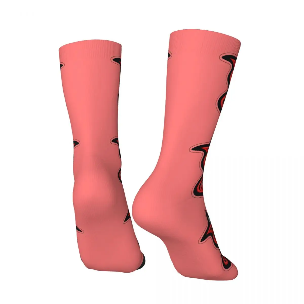 Винтажные мужские носки с рисунком демона и головой Сатаны унисекс