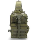 Большая Военная тактическая сумка на плечо, армейский рюкзак-Слинг Molle, нагрудная сумка, уличная охотничья сумка, водонепроницаемая